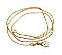 (golden, 24 Inch) Luxury Men Women Punk Pure Chain Lobster Clasps Necklace Hip Pop Jewelry