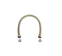 Golden 304 Stainless Steel Pipe, Toilet Water Inlet Pipe 50cm G1/2"X1/2" Rose Gold Toilet Water Inlet Pipe(Brushed Gold)