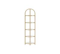 Golden 5 Tier Corner Shelf Unit