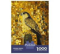 Golden Abstract Background Falcon 1000 Piece Jigsaw Puzzle Jigsaw Puzzle for Adults Night View Puzzle Game for Family Relaxing Gift 70x50cm/1000pcs