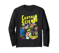 Golden Age Comic Captain Science Damsel in Distress Long Sleeve T-Shirt