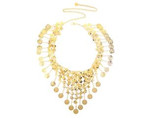 Golden Alloy Belly Dance Waist Chain for Women Performance
