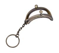 Golden Alloy Clasp Lock for DIY Coin Purses and Wallets | Traditional Delicate Style, Easy Installation for Sewing Projects, Crafters and Bag Makers, Vintage Look