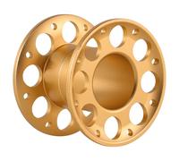 Golden Aluminum Alloy Diving Finger Spool with Snap Clip for Divers