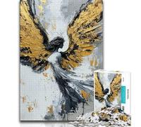 Golden Angel 1000 Piece Jigsaw Puzzle for Adults Teens,Challenging To Complete But Fun And Humorous Unique Home Decor And Gifts (75x50cm)