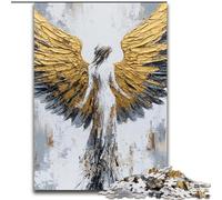 Golden Angel 1000 Piece Jigsaw Puzzle for Adults Teens, Stress Reliever Staycation Kill Time Parent-child Interaction (26x38cm)