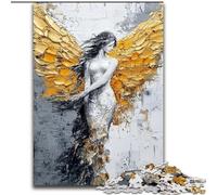 Golden Angel 1000 Piece Jigsaw Puzzles for Adults & Teens, Help The Brain Exercise Addictive Toys to Cultivate Patience Perfect Decoration (26x38cm)