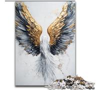 Golden Angel Jigsaw Puzzles for Teenagers 1000 Piece Puzzle, Toys Educational Games Stress Relieving Wishlist with Santa Claus (50x75cm)