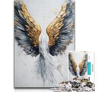 Golden Angel JigsawPuzzle 2000 Pieces for Adults,Challenging To Complete But Fun And Humorous with Matching Poster And Trivia Sheet 70x100cm