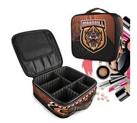 Golden Angry Monkey Make Up Bag Toiletry Case Zipper Makeup Cosmetic Bags Organizer Pouch for Free Compartment Women Girls