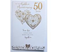 Golden Anniversary Card - 50 Years Special Couple Wedding Anniversary 7.5" x 5.25" A131