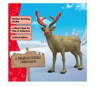 SCHLEICH Farm World - 5" Golden Anniversary Reindeer Figurine - Limited Edition Christmas Collectible Animal Toy for Boys and Girls - Fun Holiday Play Figure for Kids Ages 5+ | 72271