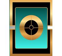 Golden Aperture Studio Sketchbook: 120 Blank Pages | Large Format 8.5 x 11 Blank Sketchbook | Modern Geometric Cover in Teal, Black and Gold
