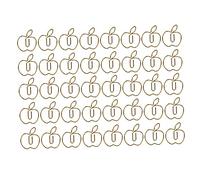 Golden Apples Shape Paper Clip Large Size Craft Paperclip Light Portable File Classification Home Office