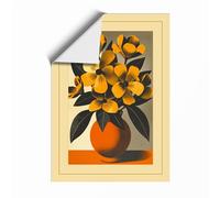 Golden Arrangement Mid-Century Unframed Wall Art Print A3 (42×29.7cm), Wall Decor for Living Room, Bedroom, Office & Home, Art Gift