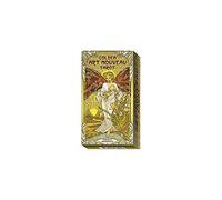 Golden Art Nouveau Tarot - Mini Tarot: 78 full colour tarot cards and instructions