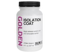 Golden Artist Colors Isolation Coat, to Unify and Protect The Painting Surface, 8 Ounce jar (7760-5)