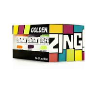 Golden SoFlat Matte Acrylic Paint - Zing Set of 6, 59 ml (2 oz)
