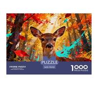 Golden Autumn at Black Forest Wooden Jigsaw Puzzle Waterproof 1000 Piece Puzzles for Adults Gifts Fun Home Decoration