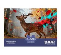 Golden Autumn at Black Forest Wooden Jigsaw Puzzle Waterproof 1000 Piece Puzzles for Adults Impossible Home Decoration