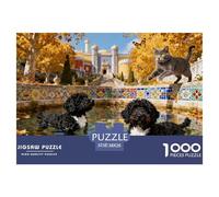 Golden Autumn at Sintra Pena Palace Wooden Jigsaw Puzzle Waterproof 1000 Piece Puzzles for Adults Challenging And Brainteasing Games