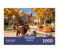 Golden Autumn at Sintra Pena Palace Wooden Jigsaw Puzzle Waterproof 1000 Piece Puzzles for Adults Gifts Impossible Home Decoration