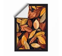 Golden Autumn Leaves Botanical Unframed Wall Art Print A1 (84.1×59.4cm), Wall Decor for Living Room, Bedroom, Office & Home, Art Gift