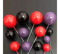 Golden Ball For Cake Embellishment Pack with 20pcs for CupFor Cake Arrangements and For Cake Visual Layering (yellow)