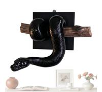 Golden Ball Python Wall Sculpture - 3D Resin Shadow