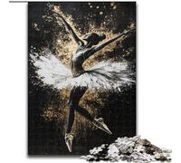 Golden Ballerina Puzzles for Adults Teens 1000 Pieces, Suitable for Ages 14 And Up Family Fun It Is Ideal As A Gift for The Whole Family (50x75cm)