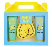 Golden Balls, Balm & Sponge Set - For Your Private Bits - Funny Novelty Gift For Men
