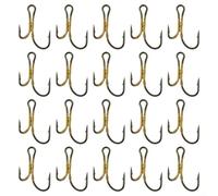 Golden Barbed Fish Hooks 20pcs Point Golden Barbed Fish Hooks(6#)
