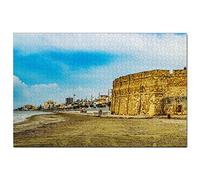 Golden Beach Larnaca Cyprus Jigsaw Puzzle for Adults 500 Piece Travel Gift Souvenir 52x38CM