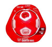Smart Ball Arsenal Counter Ball for keepie uppies, SBCB1BNP-AFC Football, comes with lights and sounds, Red & White, One Size