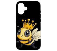 Golden Bee with a Crown for a Sweet Look Case for iPhone 16