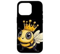 Golden Bee with a Crown for a Sweet Look Case for iPhone 16 Pro