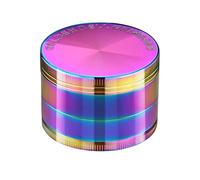 Golden Bell 2 inch Grinder 4 Layer Spice Grinder Zinc Alloy Grinder - Rainbow Color