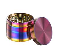 Golden Bell 3 inch Grinder 4 Layers Spice Grinder Zinc Alloy Grinder - Rainbow Color