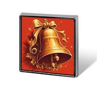 Golden Bell Brooch Pins Lapel Pins for Men Women Badge Button Cover Decorative Jewelry Charms for Hats Bags Backpacks Suits Shirts Scarves Clothing Accessories Banquet Wedding Gift
