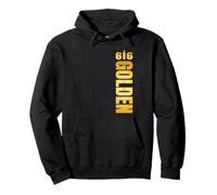 Golden Birthday 6th Vertical Text Candle Pullover Hoodie