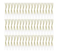 Golden Birthday Cake Candles with Holders Twisted Spiral 120pcs