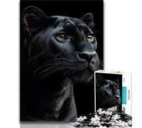 Golden Black Panther Jigsaw Puzzles for Teenagers 1000 Piece,Educational Games Home Decoration Suitable for Desktop Decoration (50x75cm)