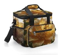Golden Bloom Cooler Bags Insulated Lightweight Lunch Cooler Pack Large Leakproof Camping Ice Chest Collapsible Sided Cooler Bags for Hiking Beach Travel Picnic