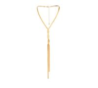 Golden Bohemian Snake Chain Necklace for Women - Adjustable Y-Shaped Lariat Statement Piece Hip-Hop Geometric Long Layered Fashion Necklace, Trendy Gift for Birthday Valentine's Day