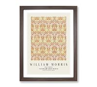 Golden Bough By William Morris Exhibition Museum Painting Framed Print | A4 Walnut Framed Wall Art | Ready to Hang | Modern Historical Picture | Living Room Bedroom Lounge Office