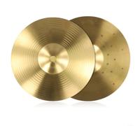 Golden Brass Cymbal Pack 8 and 10 Inch - for splash Crash Hi-Hat for Jazz Drumming - Percussion Instrument(8INCH)