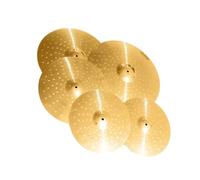 Golden Brass Cymbal Set 14'' Hi-Hat/16'' Crash/18'' Crash/20'' Ride Cymbal Suitable For Professional Drummer Cymbal Set