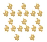 Golden Brass Horse Pendants 20pcs with Jump Ring for Jewelry Making