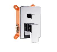 Golden Brass Shower Faucet Mixing Valve 1-2-3 Ways Concealed Embedded Box Brass Concealed Valve Wall Mount 2 Way Chrome