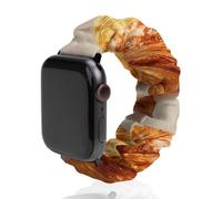 Golden-brown Croissants Elastic Smartwatch Replacement Bands